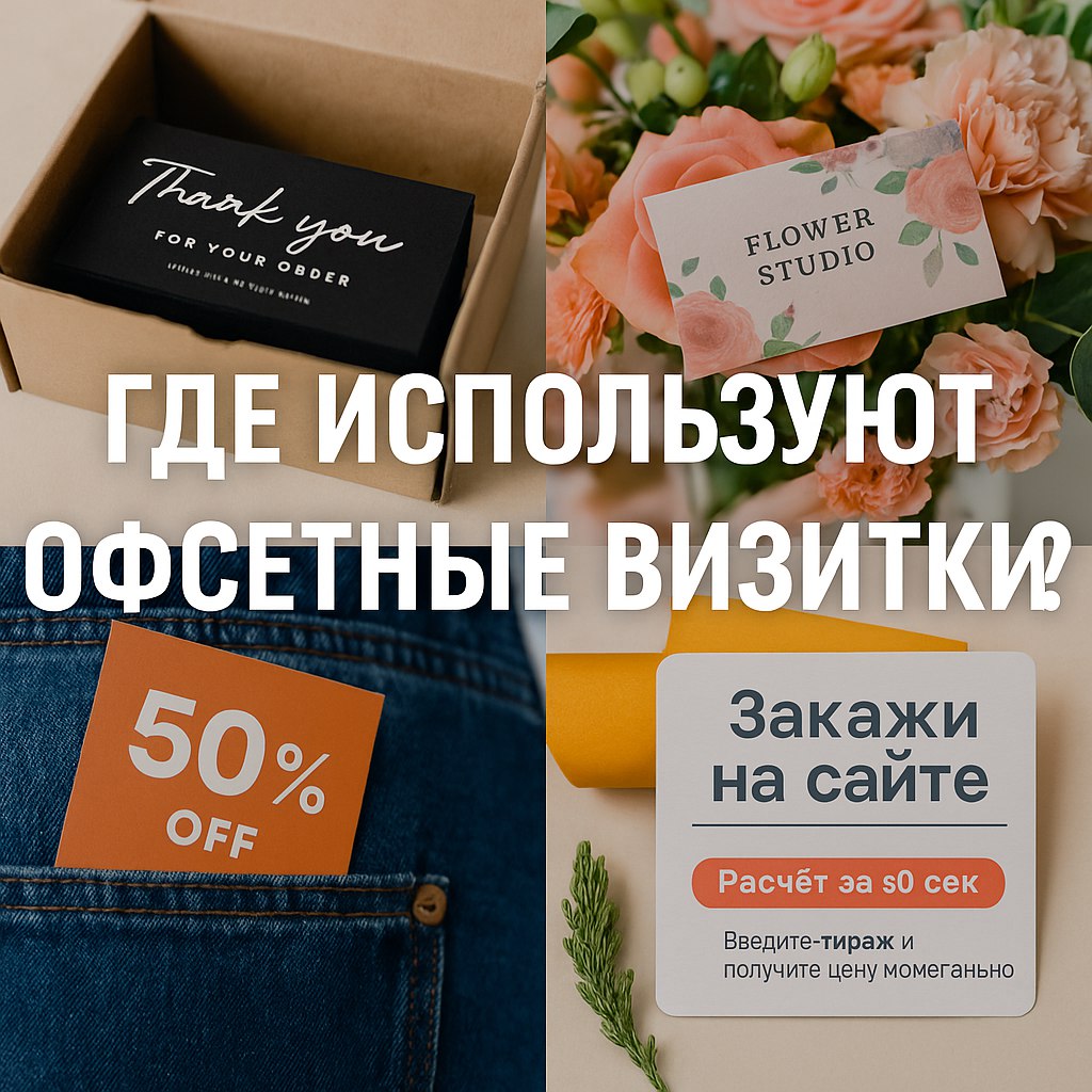 Где использовать визитки и как