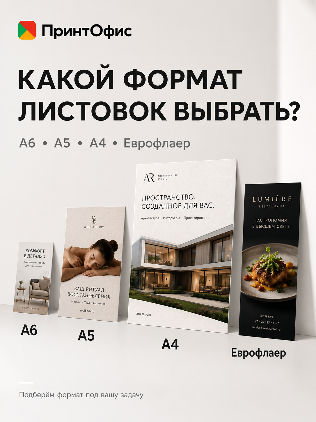 Как выбрать формат листовки: А6, А5, А4 или еврофлаер?