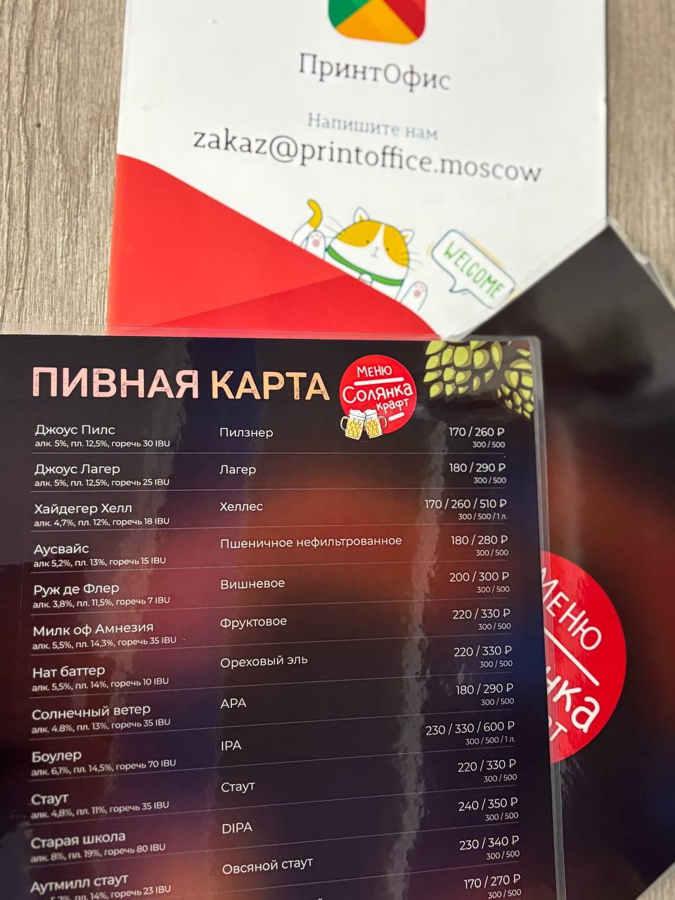 Пивная карта